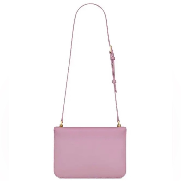 NWT Authentic YSL SAINT LAURENT Smooth Calfskin Carre Satchel Royal VIOLET $3100 - Picture 2 of 15